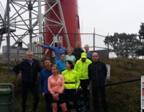 uitpuffen na de vuurtorenloop